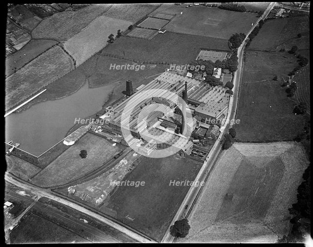 Green Lane Dye Works, Yeadon, West Yorkshire, c1930s. Creator: Arthur William Hobart.