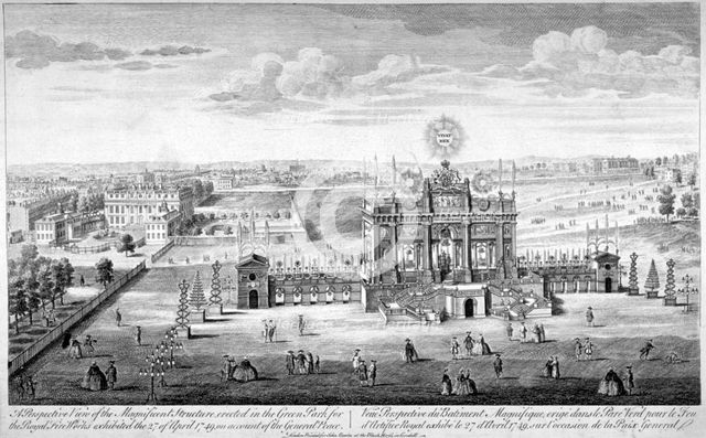 Green Park, Westminster, London, 1749. Artist: Anon