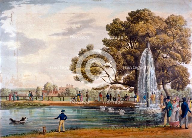 Green Park, Westminster, London, 1826.                                          Artist: Anon