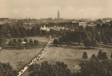 Green Park and Westminster from the Structure That Has Usurped The Site of Old Devonshire c1935. Creator: Unknown
