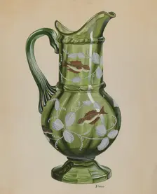Green Pitcher, c. 1937. Creator: Robert Stewart