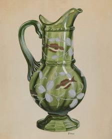 Green Pitcher, c. 1937. Creator: Robert Stewart