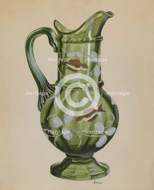 Green Pitcher, c. 1937. Creator: Robert Stewart.