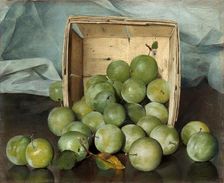 Green Plums, c. 1885. Creator: Joseph Decker