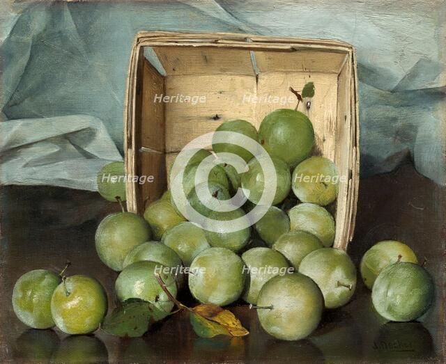 Green Plums, c. 1885. Creator: Joseph Decker.