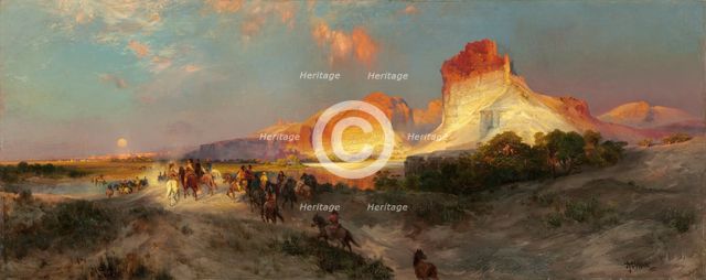 Green River Cliffs, Wyoming, 1881. Creator: Thomas Moran.