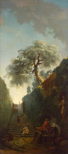 Green Wall, 1790. Creator: Hubert Robert