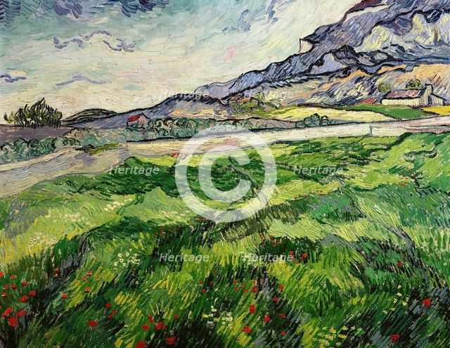 Green wheat field, 1889. Creator: Gogh, Vincent, van (1853-1890).
