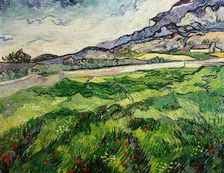 Green wheat field, 1889. Creator: Gogh, Vincent, van (1853-1890)