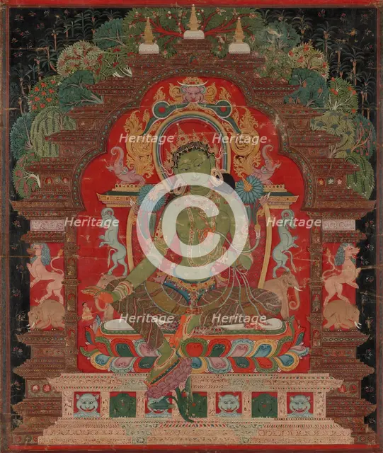 Green Tara, c. 1260s. Creator: Unknown.