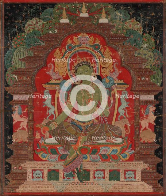Green Tara, c. 1260s. Creator: Unknown.