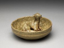 Greenware burial figure of animal in a pen, late 3rd century-4th century
