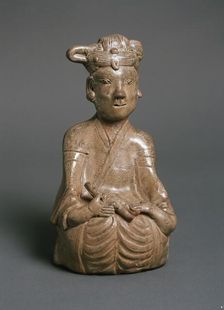 Greenware burial figure of woman and child, late 3rd century