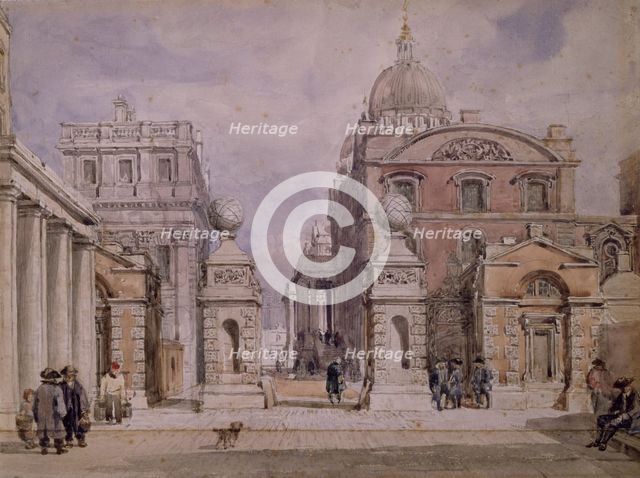 Greenwich Hospital,  c1840s. Creator: David Cox the Elder.