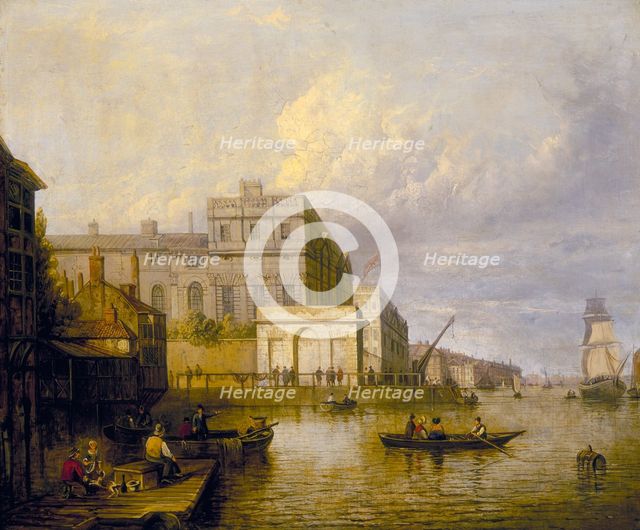 'Greenwich Hospital from the River', 1835. Creator: John Paul.