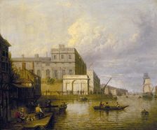 Greenwich Hospital from the River 1835. Artist: John Paul
