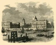 Greenwich Hospital, from the River (c1878). Creator: Unknown