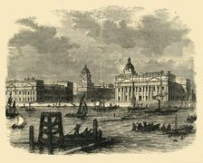 Greenwich Hospital, from the River (c1878). Creator: Unknown