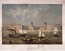 Greenwich Hospital, Greenwich, London, c1850. Artist: Anon