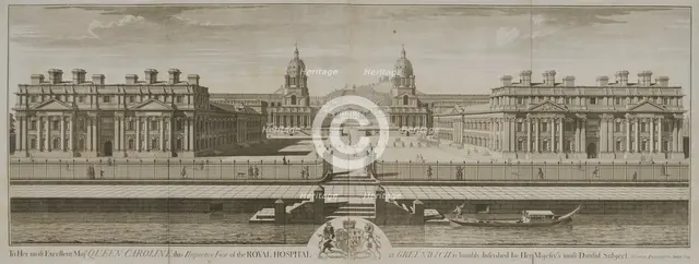 Greenwich Hospital, London, 1734. Artist: William Henry Toms
