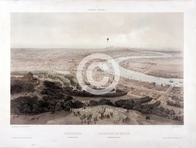 Greenwich, London, c1845. Artist: Jules Louis Arnout
