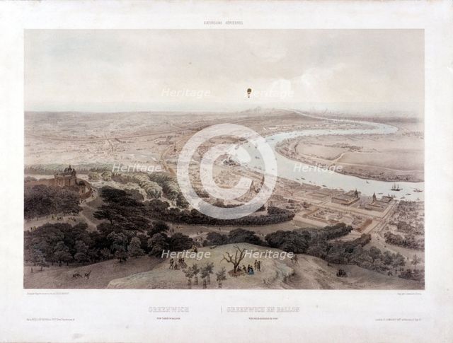 Greenwich, London, c1845. Artist: Jules Louis Arnout