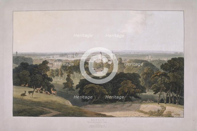 Greenwich Park, London, 1804. Artist: William Daniell