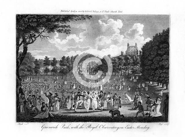 'Greenwich Park, with the Royal Observatory, on Easter Monday', London, 1804. Artist: Unknown