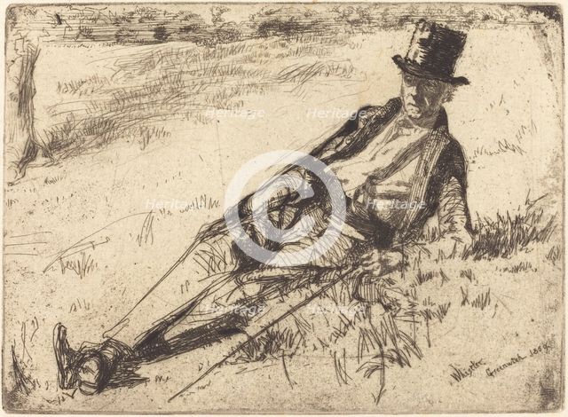 Greenwich Pensioner, 1859. Creator: James Abbott McNeill Whistler.