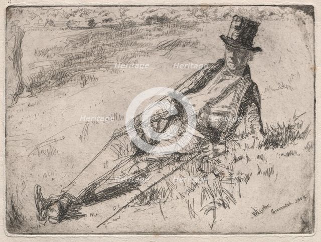 Greenwich Pensioner, 1859. Creator: James McNeill Whistler (American, 1834-1903).