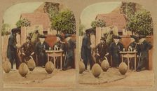 Greenwich Pensioners, about 1860. Creator: London Stereoscopic & Photographic Co