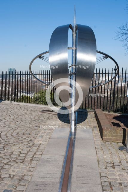 Greenwich Prime Meridian, London, England, UK, 2/3/10.  Creator: Ethel Davies.