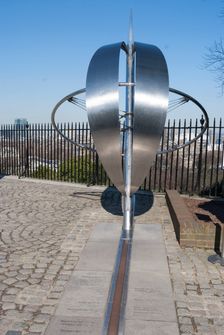 Greenwich Prime Meridian, London, England, UK, 2/3/10. Creator: Ethel Davies
