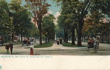Greene Sreet, looking east from Center Street, Augusta, Georgia, America, c1910