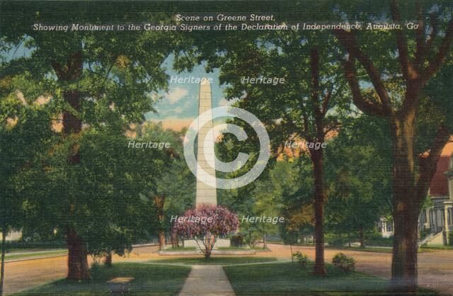 Greene Sreet, looking east from Center Street, Augusta, Georgia, America, c1910. Artist: Unknown