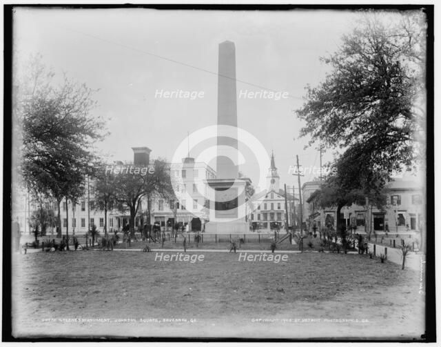Greene's Monument, Johnson Square, Savannah, Ga., c1900. Creator: Unknown.