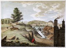 Greenfield Brass Mill near Holywell, Flintshire, Wales, 1792. Artist: WC Wilson