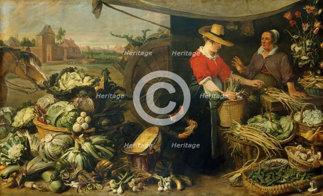 Greengrocery Stall, 1619. Creator: Frans Snyders.