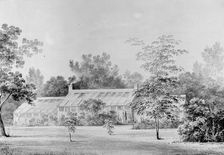 Greenhouse, David Hosack Estate, Hyde Park, New York (from Hoasack Album), ca. 1832. Creator: Thomas Kelah Wharton