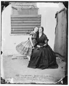 Greenhow, Mrs. & daughter (imprisoned in old Capitol Prison in Wash. D.C.), between 1865 and 1880. Creator: Unknown