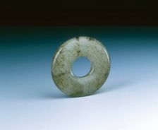 Greenish jade toggle, Western Han dynasty, China, 206 BC-8. Creator: Unknown