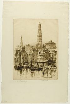 Greenock No. 1, plate thirteen from the Clyde Set, 1889. Creator: David Young Cameron