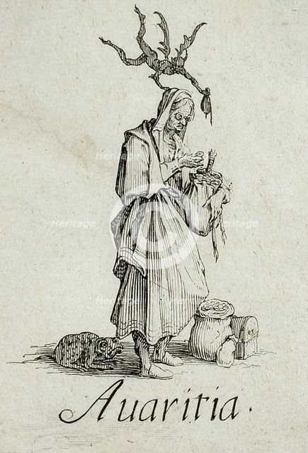 Greed, c1621. Creator: Jacques Callot.