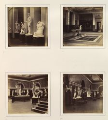 [Greek Court with Farnese Torso of a Youth; View of a Classical Fountain and Pool; Rom..., ca. 1859. Creator: Attributed to Philip Henry Delamotte
