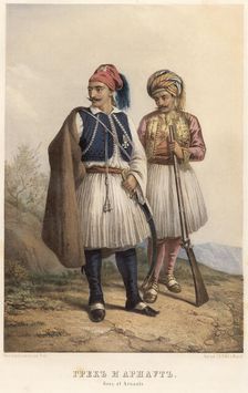 Greek and Arnaut, 1862. Creator: Karl Fiale
