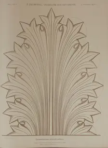 Greek acanthus leaf, 1874. Creator: Unknown