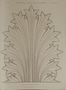 Greek acanthus leaf, 1874. Creator: Unknown
