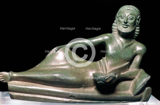 Greek bronze of a banqueter. Artist: Unknown