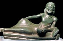 Greek bronze of a banqueter