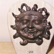 Greek Bronze of a Gorgon's Head, c4th century BC